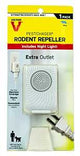 Victor M751PS Sonic Rodent Repellent with Nightlight, 1.69 in L, 1-3/4 in W, 2.63 in H