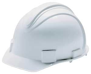 Jackson Safety 3013362 Hard Hat, 11 x 9-1/2 x 8-1/2 in, 4-Point Suspension, HDPE Shell, White, Class: C, E, G