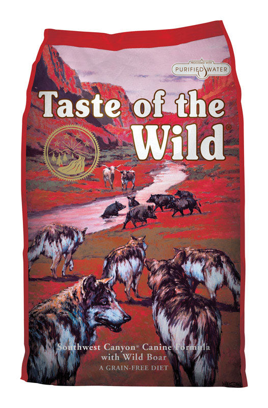 Taste of the Wild Southwest Canyon Adult Wild Boar Dry Dog Food Grain Free 14 lb