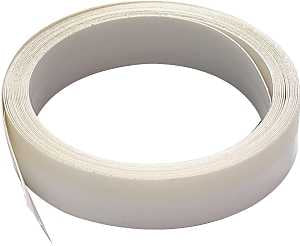 M-D 03525 V-Flex Weatherstrip, 7/8 in W, 17 ft L, Polypropylene, White, Self-Adhesive