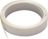 M-D 03525 V-Flex Weatherstrip, 7/8 in W, 17 ft L, Polypropylene, White, Self-Adhesive