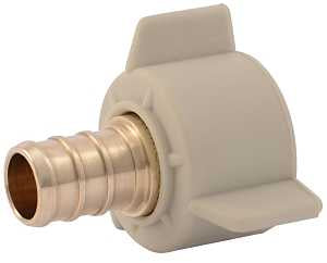 SharkBite UC526LFA Hose to Pipe Adapter, 1/2 in, PEX Barb x FNPT, PEX-B, DZR Brass, 200 psi Pressure