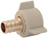 SharkBite UC526LFA Hose to Pipe Adapter, 1/2 in, PEX Barb x FNPT, PEX-B, DZR Brass, 200 psi Pressure
