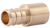 SharkBite UC607LFA Hose to Pipe Adapter, 1/2 in, PEX Barb x Male Sweat, PEX-B, DZR Brass, 200 psi Pressure