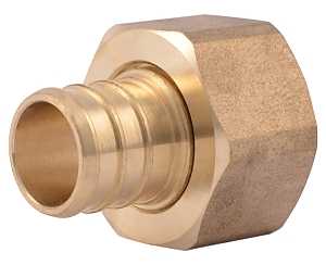 SharkBite UC530LFA Hose to Pipe Adapter, 3/4 in, PEX Barb x FNPT, PEX-B, DZR Brass, 200 psi Pressure