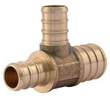 SharkBite UC454LFA 3/4-in x 1/2-in x 1/2-in PEX Crimp Brass Reducing Tee