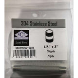 Smith-Cooper 1/8 in. MPT Stainless Steel 3 in. L Nipple