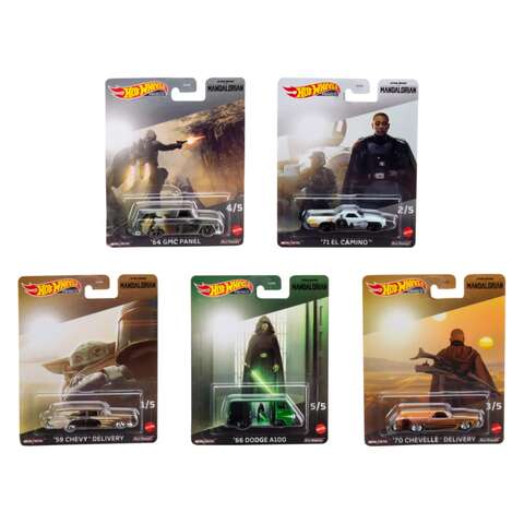 Hot Wheels Mandaldrian Car Die Cast Metal Assorted 1 pc, Pack of 12
