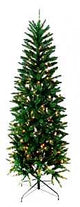 Hometown Holidays 27202 Christmas Tree, 7 ft H, Alpine Fir Family, 120 W, Tungsten Bulb, Clear Light