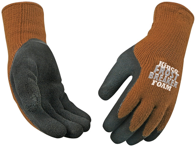 Frost Breaker 1787-L Protective Gloves, Men's, L, 11 in L, Regular Thumb, Knit Wrist Cuff, Acrylic, Brown
