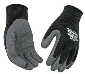 Warm Grip 1790-L Thermal Protective Gloves, Men's, L, 11 in L, Wing Thumb, Knit Wrist Cuff, Acrylic/Latex, Black