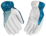 Heatkeep 103HKW-M Hybrid Gloves, Women's, M, Angled Wing Thumb, Double Shirred Elastic Wrist, Easy-On, Polyester/Spandex