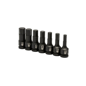 GearWrench 84941 Impact Socket Set, 7-Piece, Chrome Molybdenum Steel, Manganese Phosphate
