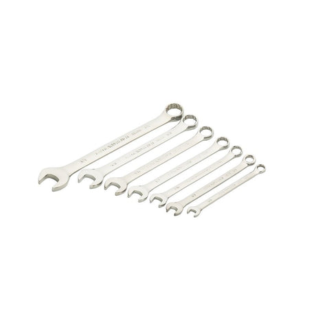 GearWrench 81933 Combination Wrench Set, 7-Piece, Steel, Chrome