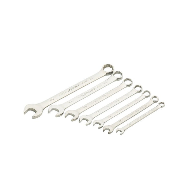 GearWrench 81933 Combination Wrench Set, 7-Piece, Steel, Chrome