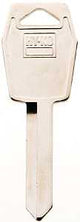 Hy-Ko 11010H55 Key Blank, Brass, Nickel, For: Ford, Lincoln, Mercury Vehicles, H55 Key Number, Pack of 10