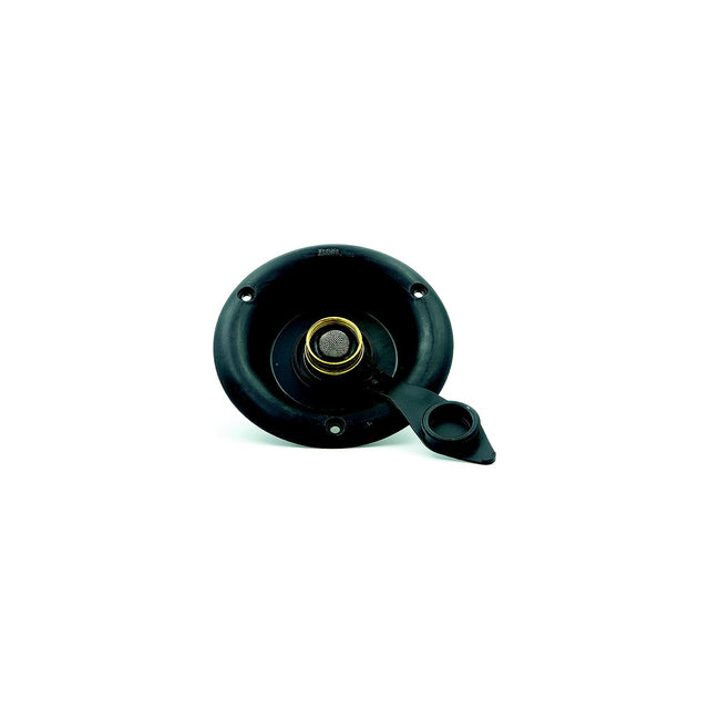 94219 City Water Dish with Brass CV, Black