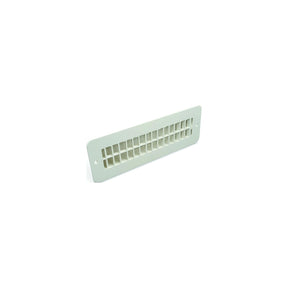 94259 2 X 10 in. Floor Register with Damper, Polar White