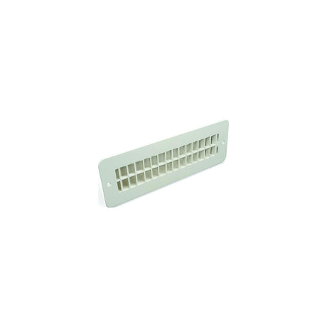 94259 2 X 10 in. Floor Register with Damper, Polar White