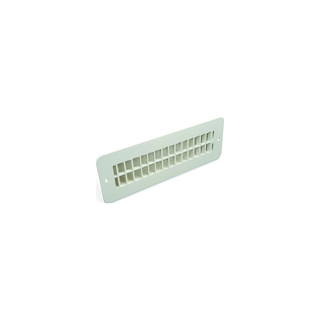 94259 2 X 10 in. Floor Register with Damper, Polar White