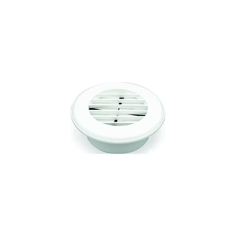 94267 4 in. Heat Vent with Damper, Polar White