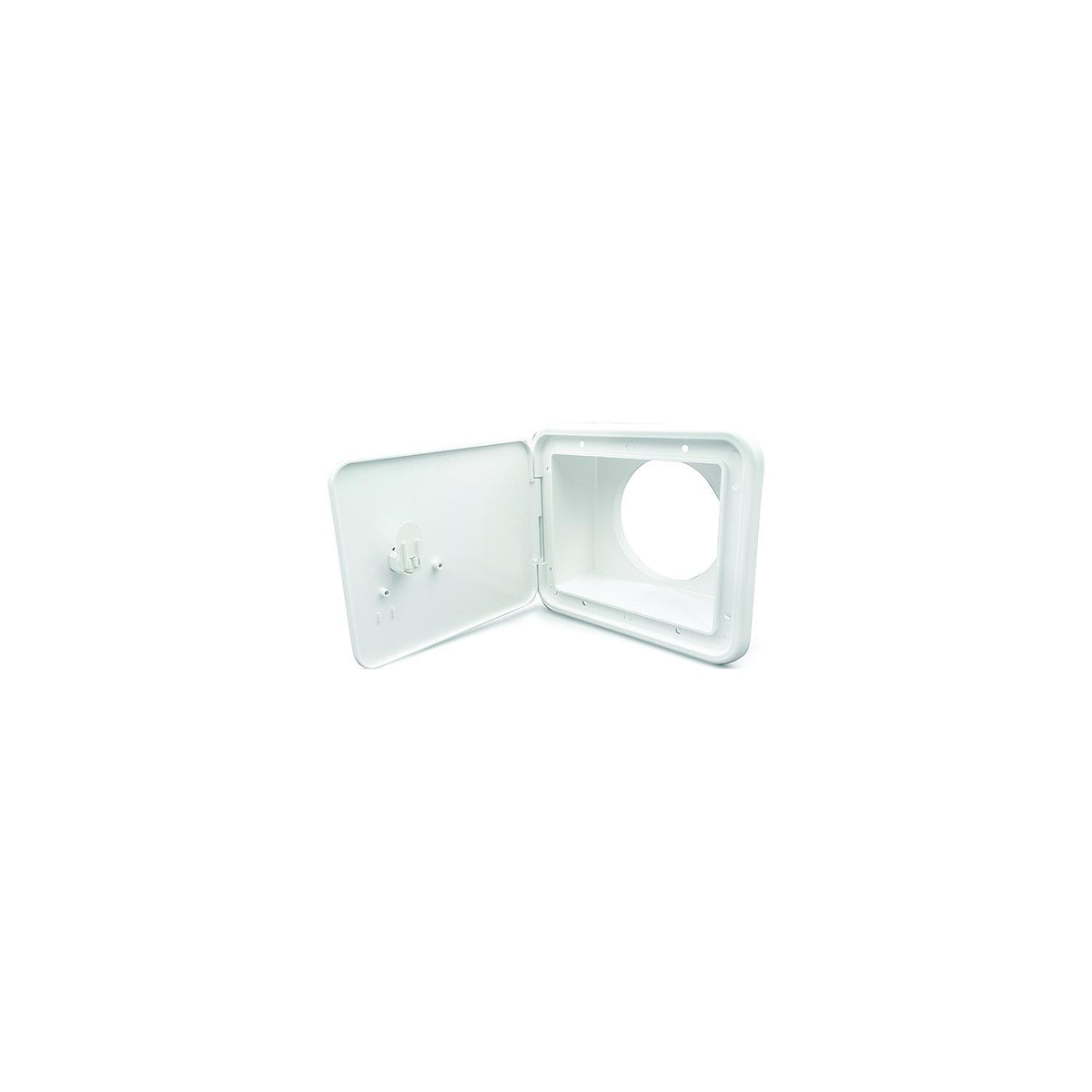 B&B Molders 94302 Sewer Hose/Storage Hatch, Polar White