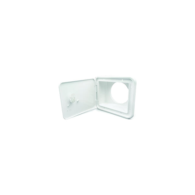 B&B Molders 94302 Sewer Hose/Storage Hatch, Polar White