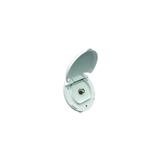 B&B Molders 94307 Compact Enclosure, Polar White, Single Coax