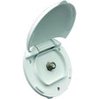 B&amp;B Molders 94324 Compact Enclosure, Polar White, Dual Coax