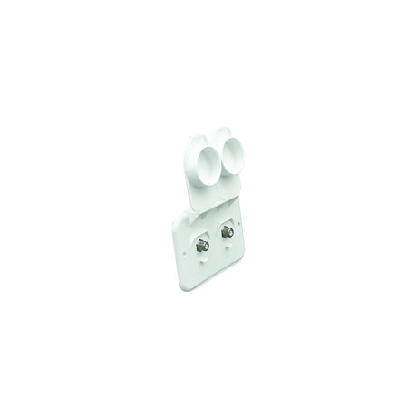 B&B Molders 94323 Cable TV Plate, Polar White