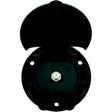 B&B Molders 94326 Compact Enclosure, Black, Single Coax
