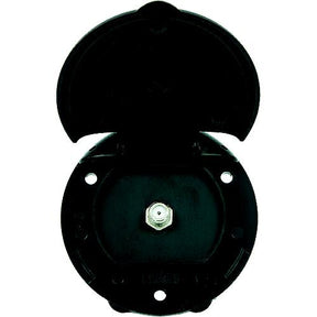 B&B Molders 94326 Compact Enclosure, Black, Single Coax