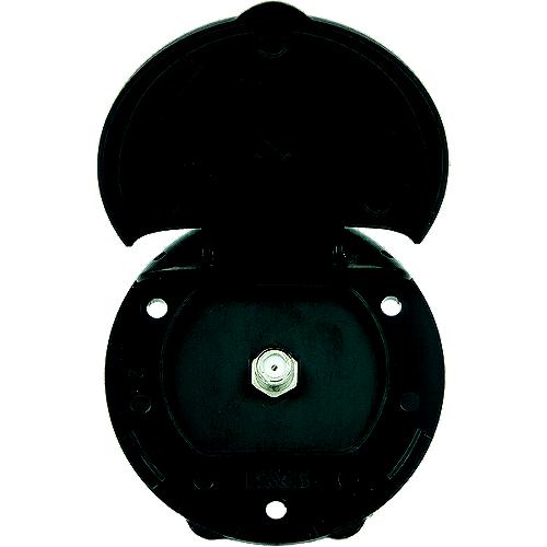 B&B Molders 94326 Compact Enclosure, Black, Single Coax