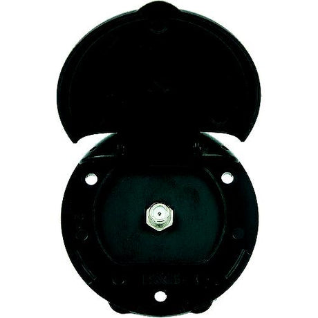 B&B Molders 94350 Compact Enclosure, Black, Dual Coax