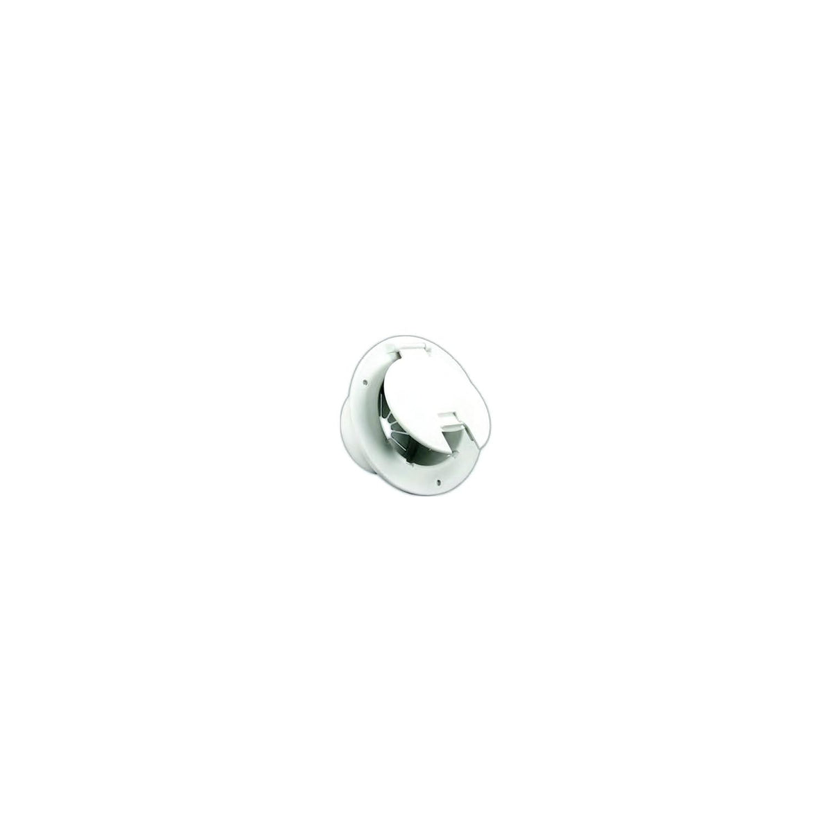 B&B Molders 94329 Deluxe Round Electric Cable Hatch, 5-1/8″ Polar White