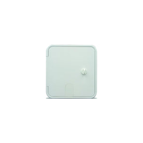 B&B Molders 94339 Square Electric Cable Hatch, Large w/Open Back & Thumb Latch, Polar White