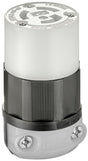 Leviton 026-05269-0PB Electrical Connector, 2 -Pole, 15 A, 125 V, NEMA: NEMA 5-15R, Black/White