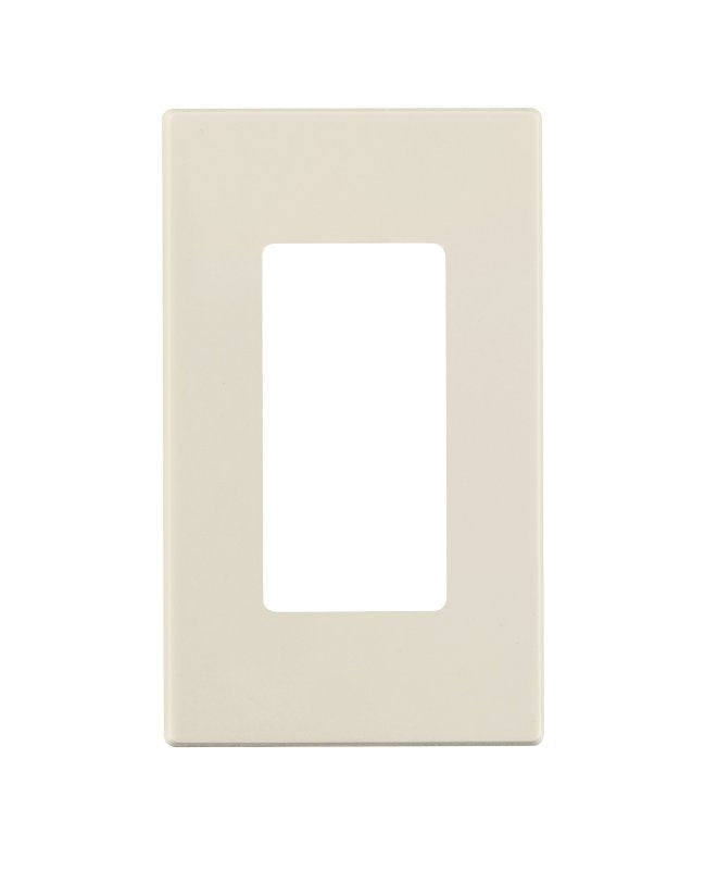 Leviton 029-0PJ26-00T GFCI/Rocker Wallplate, 4-5/8 in L, 2-3/4 in W, 1-Gang, Polycarbonate, Light Almond