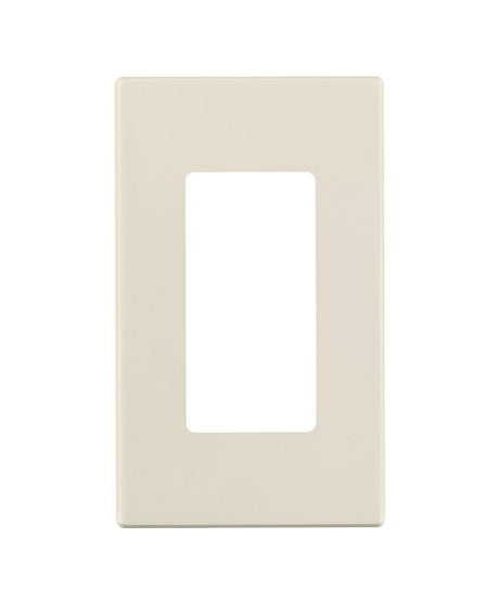 Leviton 029-0PJ26-00T GFCI/Rocker Wallplate, 4-5/8 in L, 2-3/4 in W, 1-Gang, Polycarbonate, Light Almond