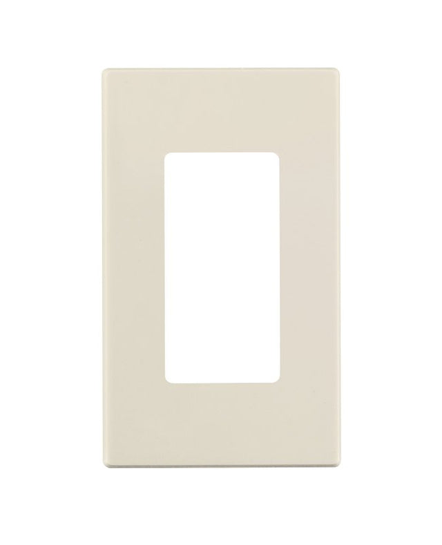 Leviton 029-0PJ26-00T GFCI/Rocker Wallplate, 4-5/8 in L, 2-3/4 in W, 1-Gang, Polycarbonate, Light Almond