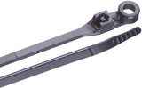Gardner Bender 48-308UVB Cable Tie, 1/4 in Max Bundle Dia, Nylon, Black, 8.63 in L, 100/BAG