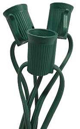 Hometown Holidays C9500GC-12 Socket Light Cord Reel, 110/120 V, 12-Lamp, LED, 500 ft L