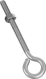 National Hardware N221-606 Eye Bolt, 1/4-20 Thread, Coarse Thread, 2-3/4 in L Thread, 0.56 in ID Dia Eye
