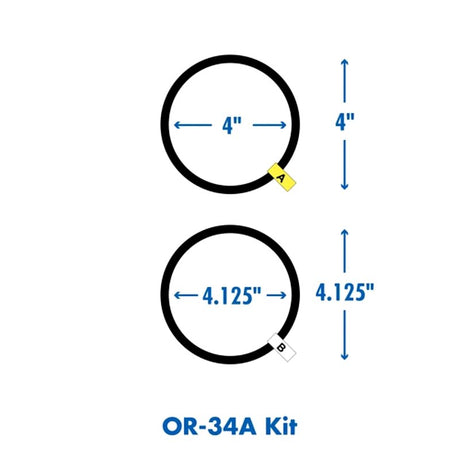 Culligan OR-34A Filter Housing O-ring, Rubber, Black, For: HF-150, HF-160, HF-360, 45025, 46764, 49560 Water Filters