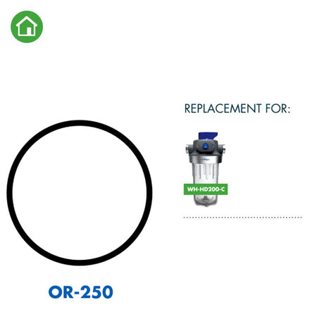 Culligan OR-250 Water Filter Housing O-Ring, Buna-N, Black