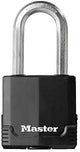 Master Lock Magnum Series M515XKADLH Padlock, Keyed Different Key, 3/8 in Dia Shackle, 2 in H Shackle, Zinc, 2 in W Body