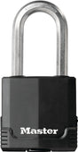 Master Lock Magnum Series M515BLCDLHHC Padlock, Different Key, 3/8 in Dia Shackle, Boron Carbide Shackle, Steel Body