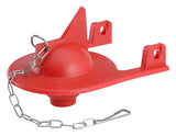 Korky 2012BP Toilet Flapper, Specifications: 2 in Valve Open, Chlorazone Rubber, Red