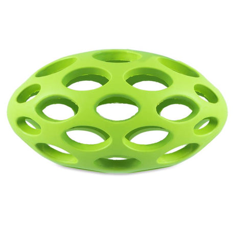 JW Pet Hol-ee For Dog Assorted Rubber Football Dog Toy Medium 1 pk