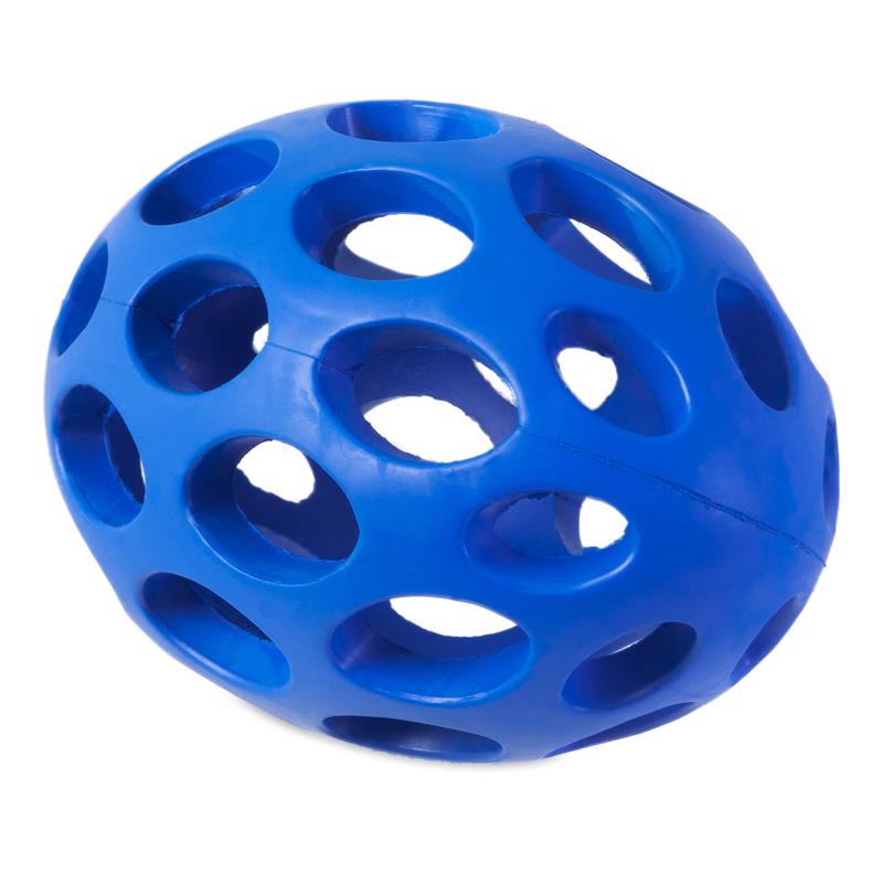 JW Pet Hol-ee For Dog Assorted Rubber Football Dog Toy Medium 1 pk